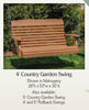Amish-Made Poly 4' and 5' Country Garden Porch Swings - Local Pickup ONLY in Downingtown PA