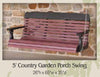 Amish-Made Poly 4' and 5' Country Garden Porch Swings - Local Pickup ONLY in Downingtown PA