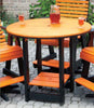 Amish-Made Poly Round Conversation, Dining & Conversation Tables - Local Pickup ONLY in Downingtown PA
