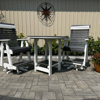 Amish-Made Poly Roll Back Swivel Pub (Tall) Chair - Local Pickup ONLY in Downingtown PA (Copy)