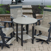 Amish-Made Poly Roll Back Swivel Pub (Tall) Chair - Local Pickup ONLY in Downingtown PA (Copy)