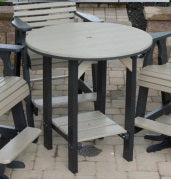 Amish-Made Poly Round Conversation, Dining & Conversation Tables - Local Pickup ONLY in Downingtown PA