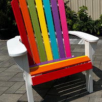 Amish-Made Poly FOLDING Fanback Adirondack Chairs - Local Pickup ONLY in Downingtown PA