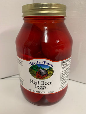 Little Barn Pickled Red Beet Eggs in 32 ounce jars - just like grandma used to make
