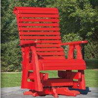 Amish-Made Poly Roll Back Swivel-Glider Chair - Local Pickup ONLY in Downingtown PA