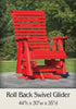 Amish-Made Poly Roll Back Swivel-Glider Chair - Local Pickup ONLY in Downingtown PA