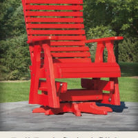 Amish-Made Poly Roll Back Swivel-Glider Chair - Local Pickup ONLY in Downingtown PA