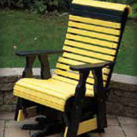 Amish-Made Poly Roll Back Swivel-Glider Chair - Local Pickup ONLY in Downingtown PA