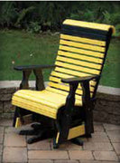 Amish-Made Poly Roll Back Swivel-Glider Chair - Local Pickup ONLY in Downingtown PA