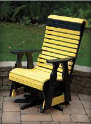 Amish-Made Poly Roll Back Swivel-Glider Chair - Local Pickup ONLY in Downingtown PA