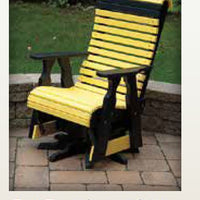 Amish-Made Poly Roll Back Swivel-Glider Chair - Local Pickup ONLY in Downingtown PA