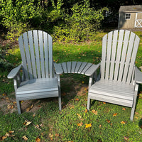 Amish-Made Settee Table - Slides onto two Adirondack, Dining or Pub Chairs to make a set!  Local Pickup ONLY in Downingtown PA