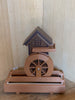 Amish-Made SMALL Poly Gristmills with Basin, Waterwheel and Spillway