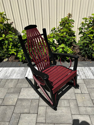 Amish-Made Poly Bentwood Style Rocking Chair with Round Trim - Local Purchase at our Boutique in Downingtown PA only.  Rocker! 2025 Style