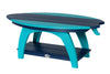 Amish-Made SurfAira Collection Surfboard-Shaped Coffee Table