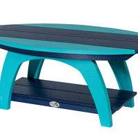 Amish-Made SurfAira Collection Surfboard-Shaped Coffee Table