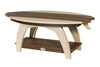 Amish-Made SurfAira Collection Surfboard-Shaped Coffee Table