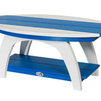 Amish-Made SurfAira Collection Surfboard-Shaped Coffee Table