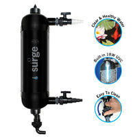 Evolution Aqua Surge Filter with integrated 18-watt UV Clarifier Unit