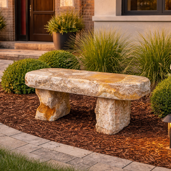Blue Thumb  Yellow Onyx Bench - 45"