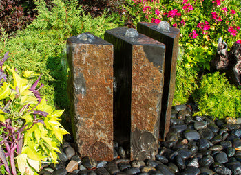 Blue Thumb  Triple Split Polished 3 Piece Basalt Fountain Kit