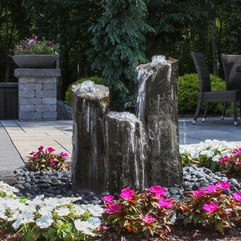 Blue Thumb  Triple Rustic Basalt Fountain Kit