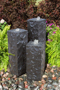 Blue Thumb   Chiseled Black Basalt Fountain Kit