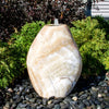 Beautiful Yellow Onyx water fountain adds elegance to your garden.