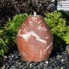Beautiful Red Marble water fountain adds elegance to your garden.
