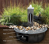 Blue Thumb  Smooth Round Granite Fountain Kit