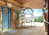 Ironstone Hanging Hammock Chair Swing with Powder Coated Stand