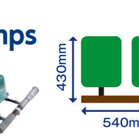 Hiblow Manifold for creating a single exhaust for multiple pumps connected in a parallel series