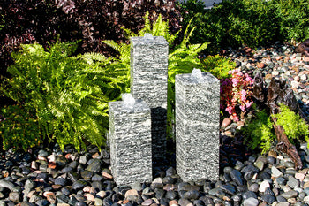 Blue Thumb Smooth Speckled Granite Fountain