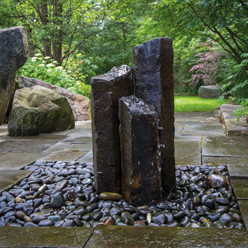 Blue Thumb  Tall Rustic Basalt Fountains- Various Sizes