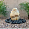 Beautiful Yellow Onyx water fountain adds elegance to your garden