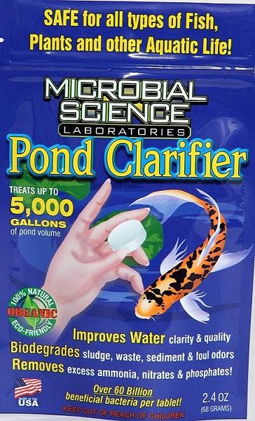 fish safe pond plant fertilizer Microbial Science Labs Pond Clarifier Tablets