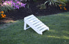 A&L Furniture Co. Amish-Made Folding Poly Ottoman for Cupholder Adirondack Chairs