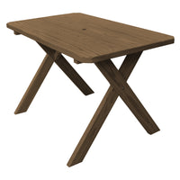 A&L Furniture Co. Amish-Made Pressure-Treated Pine Cross-Leg Picnic Tables