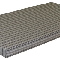 A&L Furniture Weather-Resistant Acrylic Cushion for VersaLoft Mission Daybeds, Gray Stripe