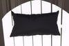 A&L Furniture Weather-Resistant Outdoor Acrylic Pillow for Adirondack Chairs, Black
