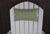 A&L Furniture Weather-Resistant Outdoor Acrylic Pillow for Adirondack Chairs, Cottage Green