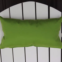 A&L Furniture Weather-Resistant Outdoor Acrylic Pillow for Adirondack Chairs, Lime