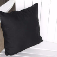 A&L Furniture Weather-Resistant Outdoor Acrylic Throw Pillow, Black