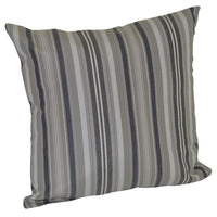 A&L Furniture Weather-Resistant Outdoor Acrylic Throw Pillow, Gray Stripe