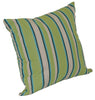 A&L Furniture Weather-Resistant Outdoor Acrylic Throw Pillow, Lime Stripe