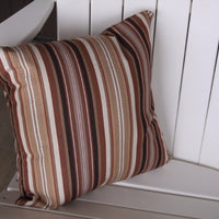 A&L Furniture Weather-Resistant Outdoor Acrylic Throw Pillow, Maroon Stripe