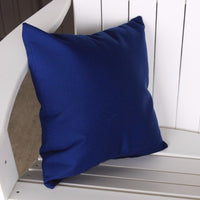 A&L Furniture Weather-Resistant Outdoor Acrylic Throw Pillow, Navy Blue