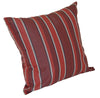 A&L Furniture Weather-Resistant Outdoor Acrylic Throw Pillow, Red Stripe