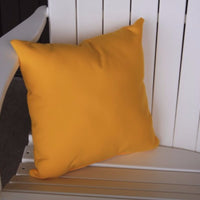 A&L Furniture Weather-Resistant Outdoor Acrylic Throw Pillow, Yellow