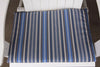A&L Furniture Weather-Resistant Outdoor Acrylic New Hope Chair Cushion, Blue Stripe